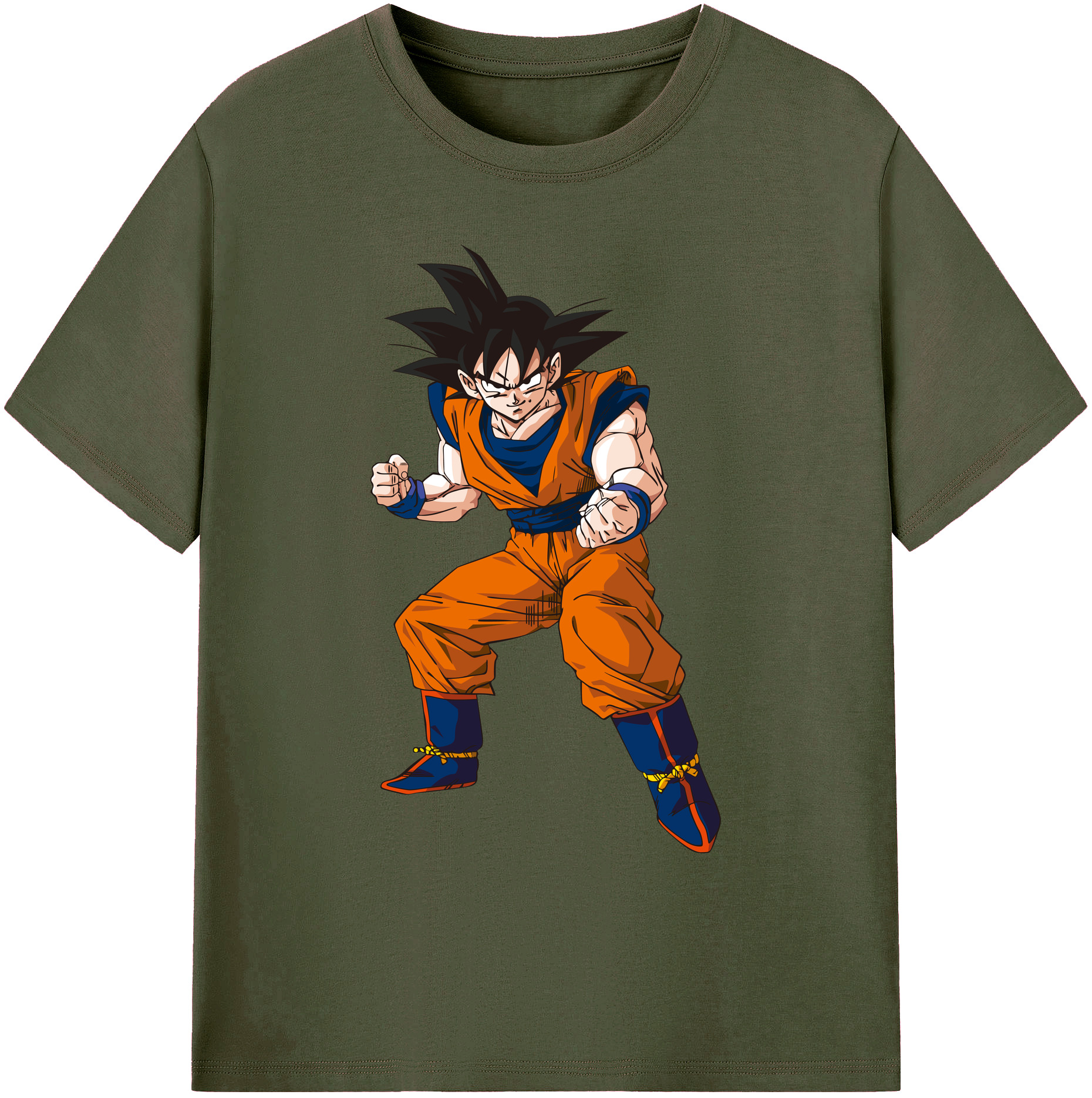 （画像用） ドラゴンボール 孫悟空（そん ごくう）Son Goku カカロット DRAGON BALL Kakarotto 綿100％ メンズ半袖Tシャツ｜肌触りやわらか＆通気性